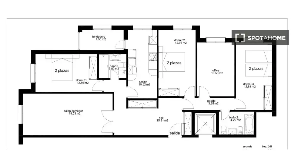Habitación 124 m², Baracaldo