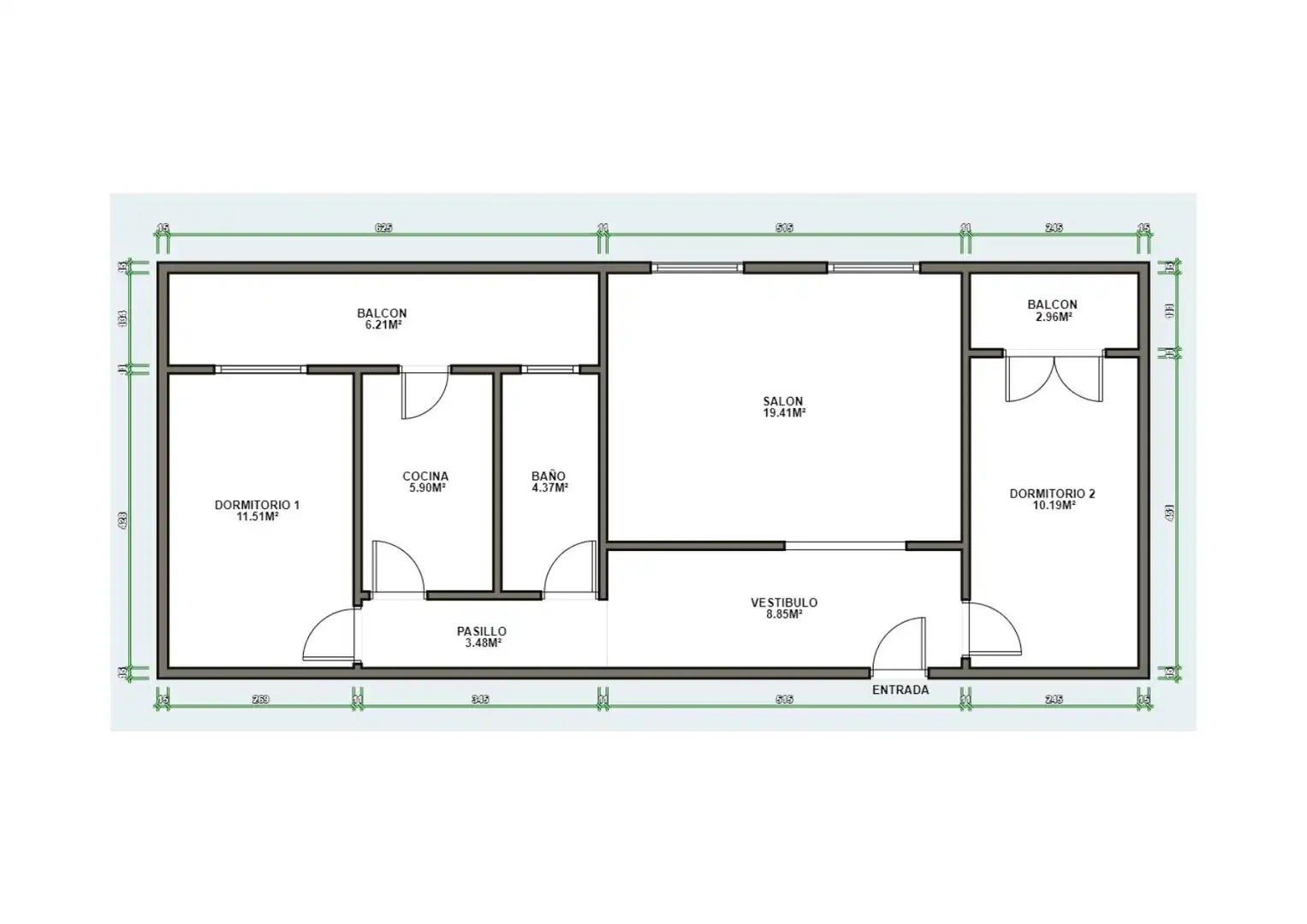 Piso de 76 m² en Zaragoza