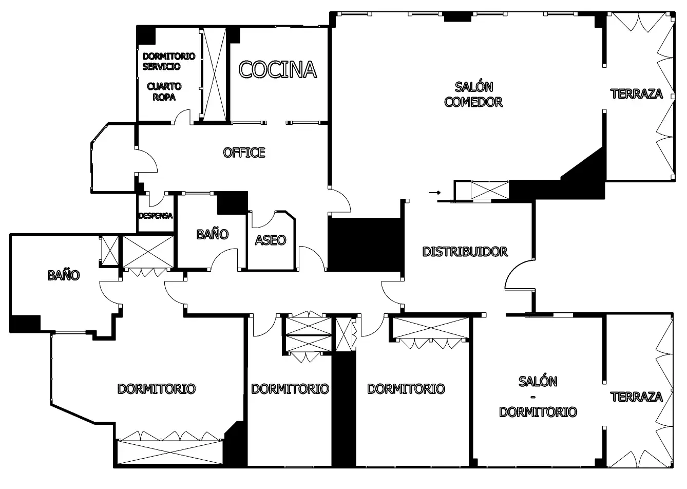 Piso de 230 m² en Valencia