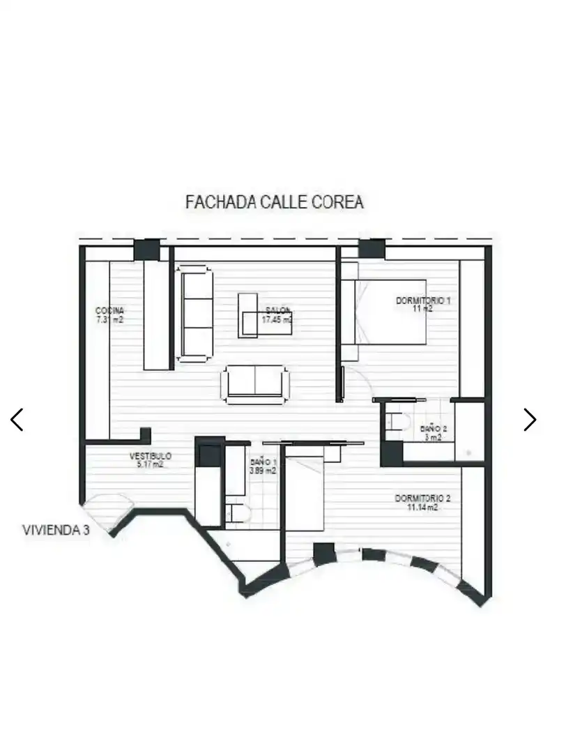 Piso de 67 m² en Sevilla