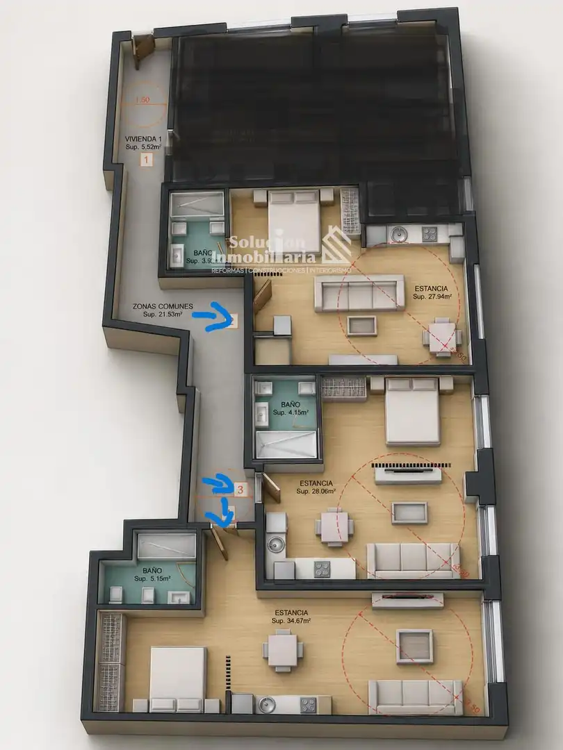 Piso de 47 m² en Salamanca
