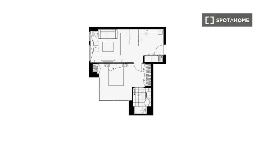 Piso de 37 m² en Madrid