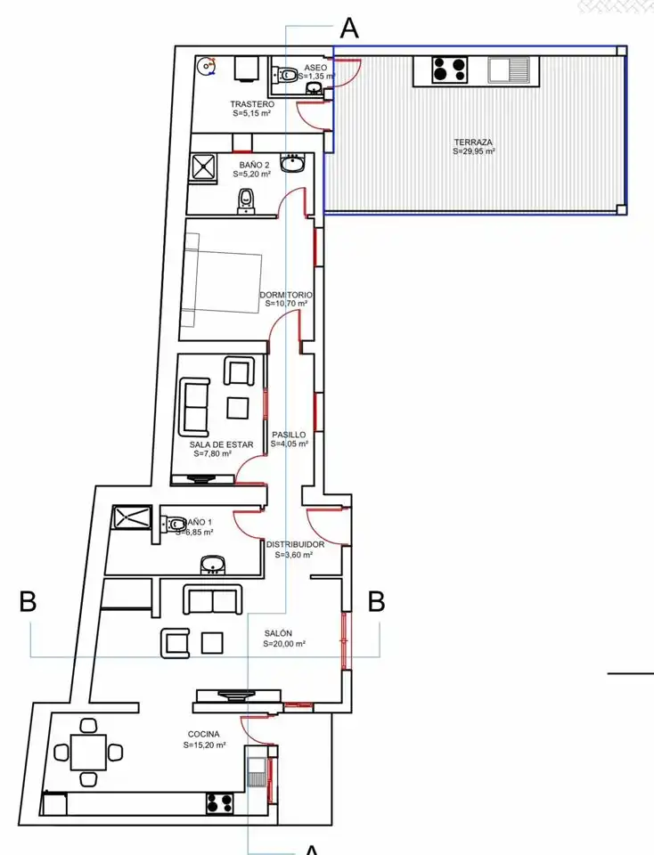 Piso de 235 m² en Valsequillo de Gran Canaria