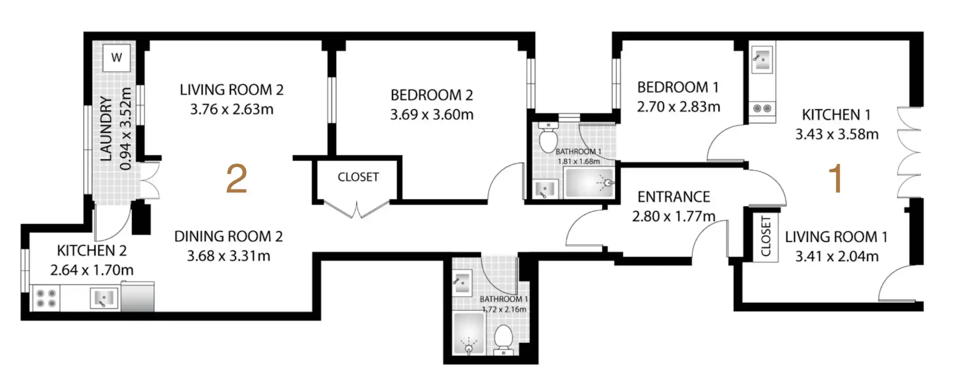 Piso de 45 m² en Valencia