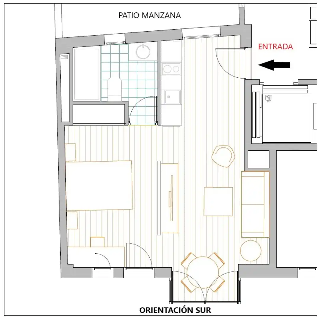 Pis de 55 m² a Madrid