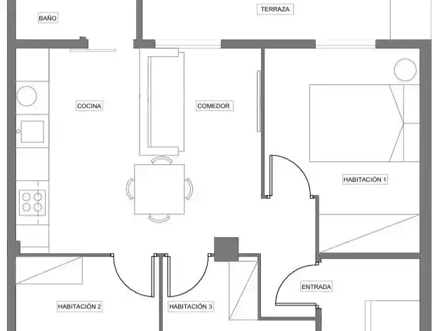 Habitación 64 m², Zaragoza