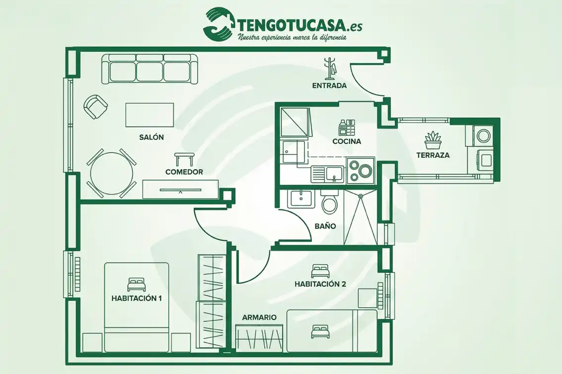 Pis de 55 m² a Madrid
