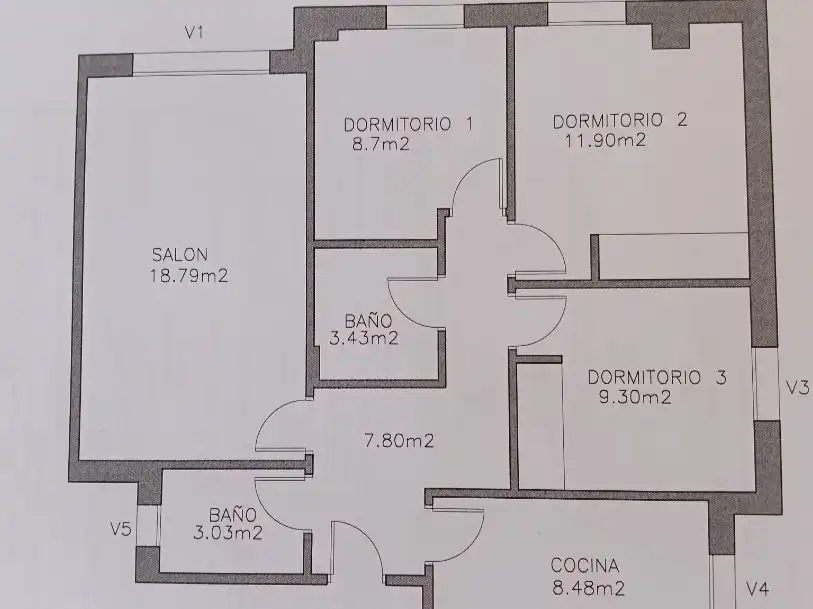 Apartamento 95 m² em Valladolid