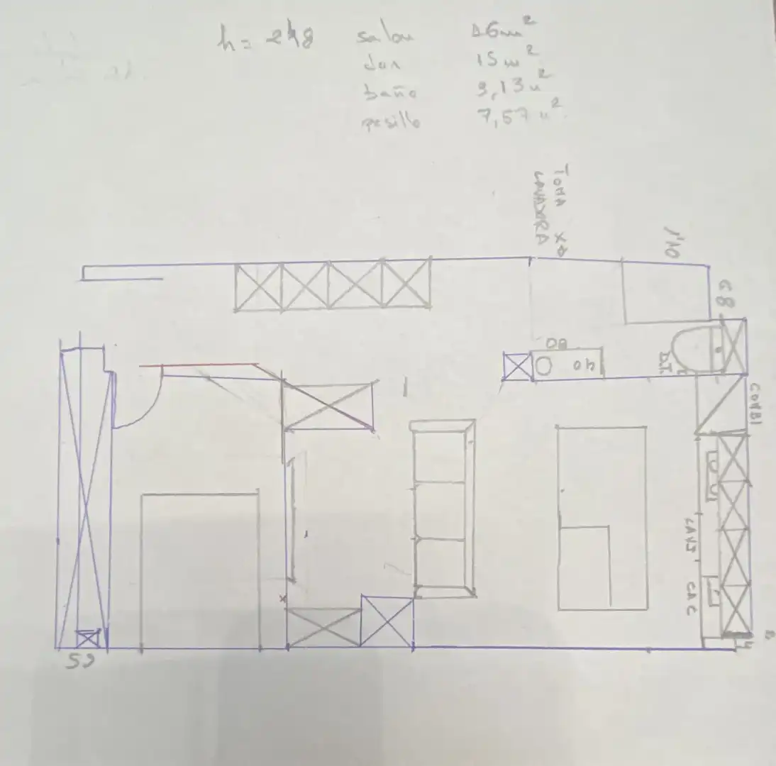 Piso de 50 m² en La Coruña