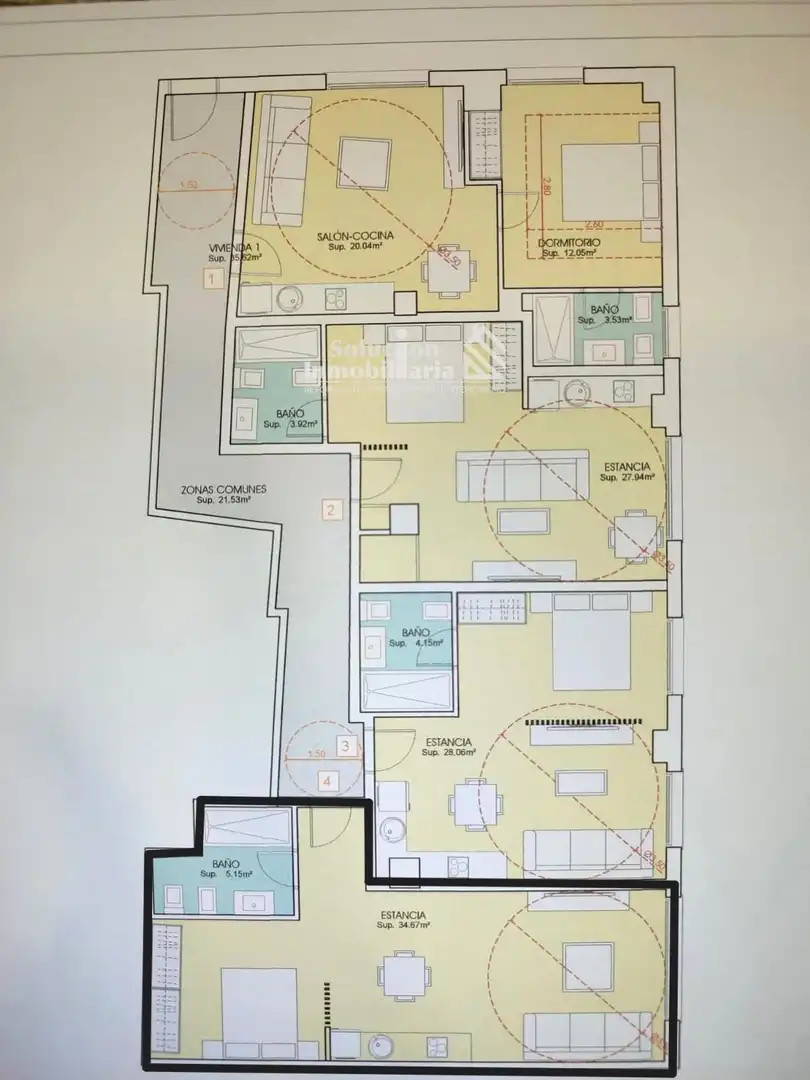 Piso de 47 m² en Salamanca