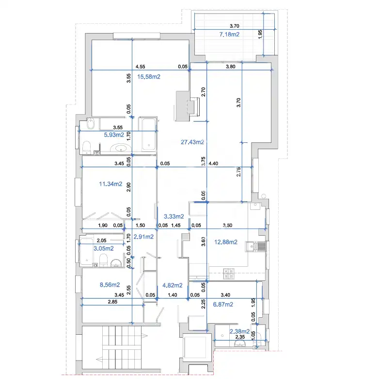 Квартира 124 м² в Барселоне