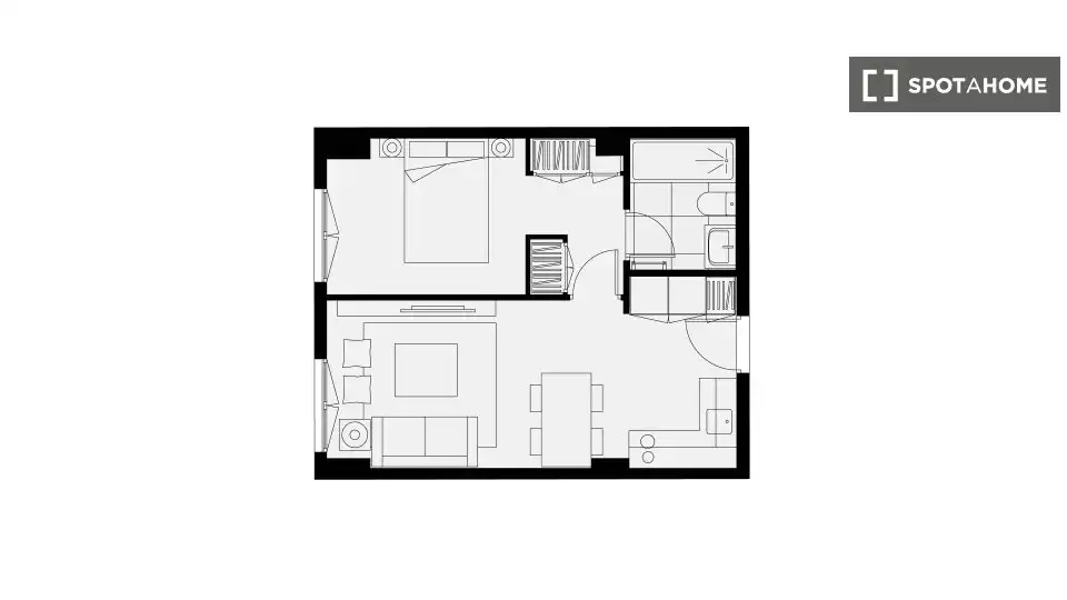 Piso de 33 m² en Madrid