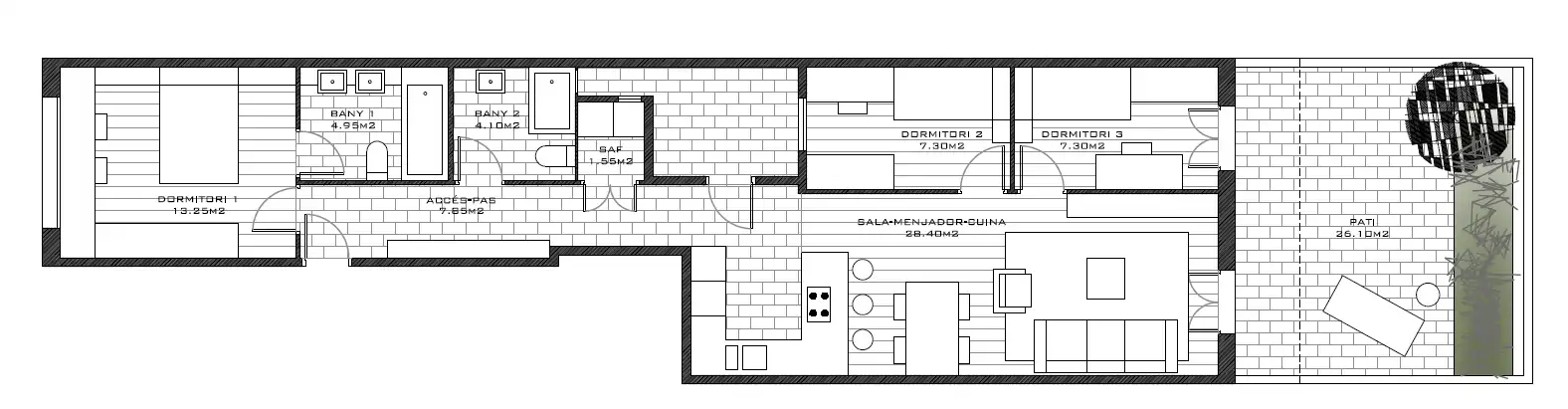Piso de 90 m² en Barcelona