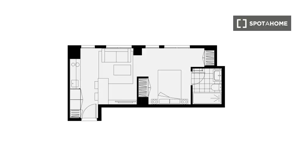 Piso de 29 m² en Madrid