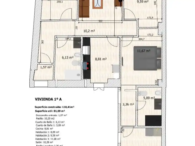 Habitación 110 m², Fuentes de Andalucía