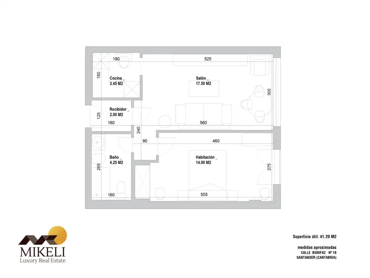Piso de 60 m² en Santander