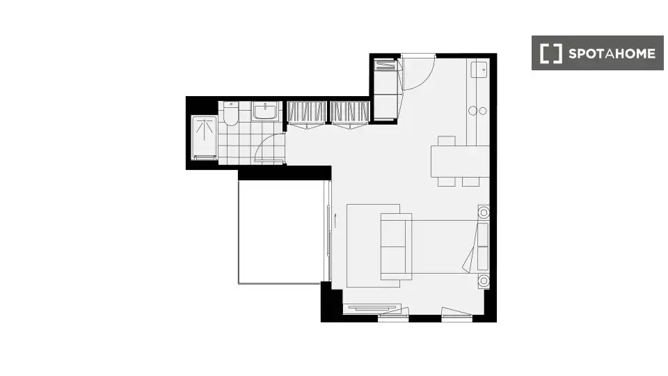 Piso de 27 m² en Madrid