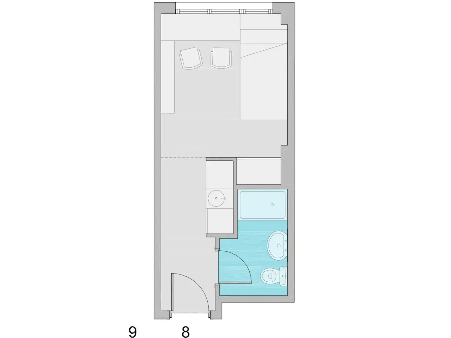 Wohnung 17 m² in Madrid