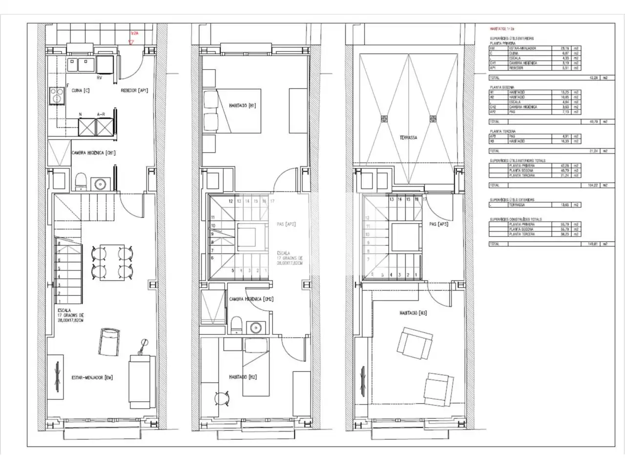 Piso de 151 m² en Sabadell