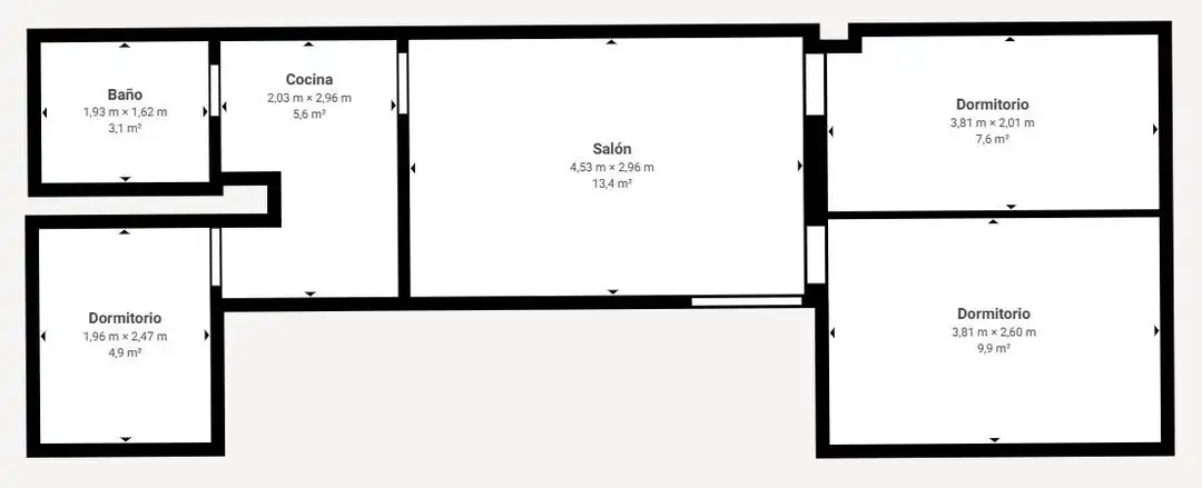 Pis de 62 m² a Madrid