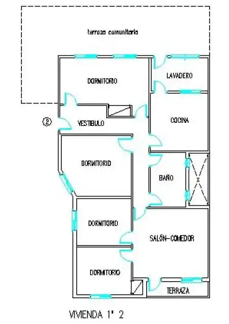Piso de 110 m² en Almería