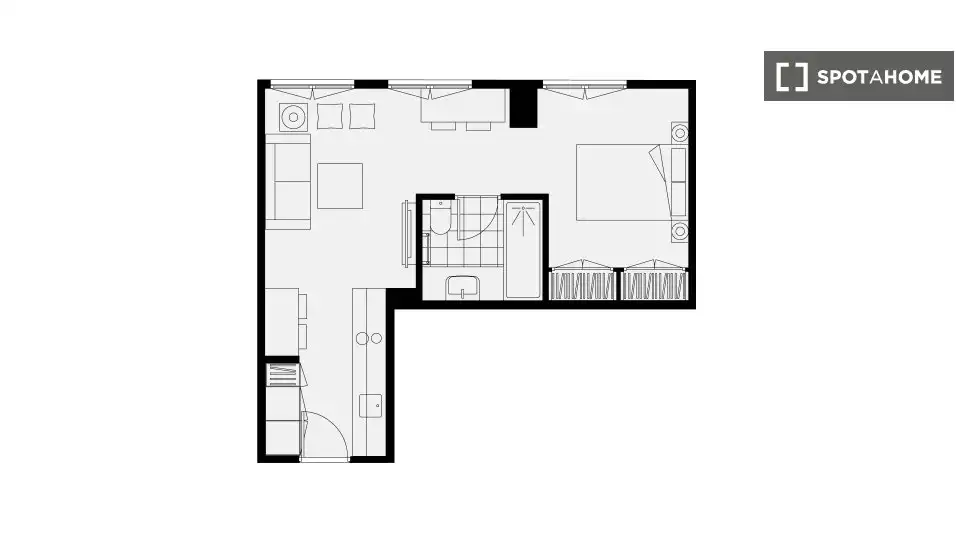 Piso de 33 m² en Madrid
