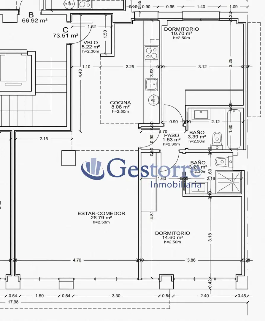 Piso de 75 m² en Gijón