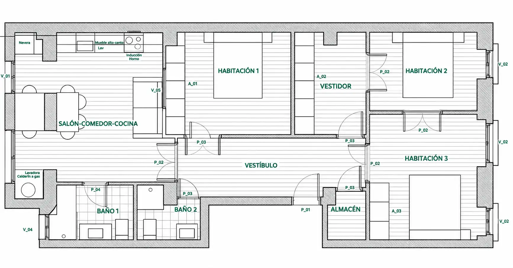 Flat 90 m² in València