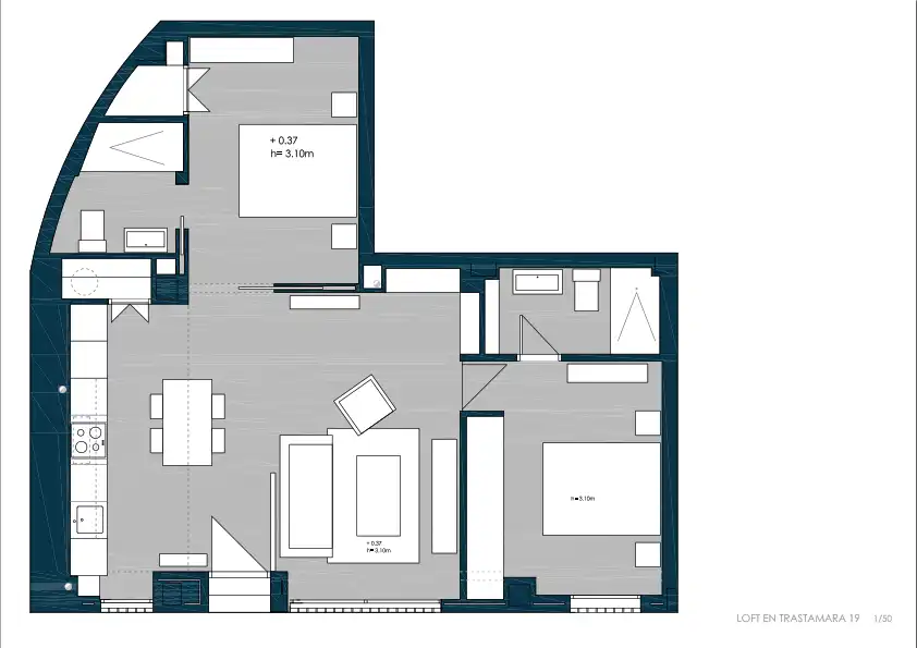 Piso de 85 m² en Sevilla
