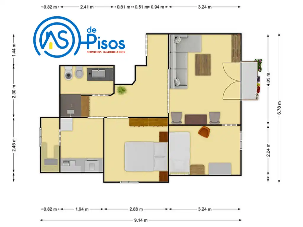 Pis de 56 m² a Saragossa