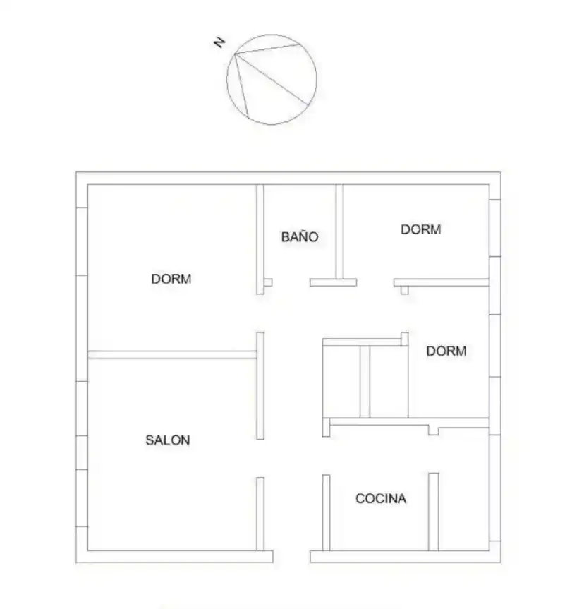 Piso de 80 m² en Almagro