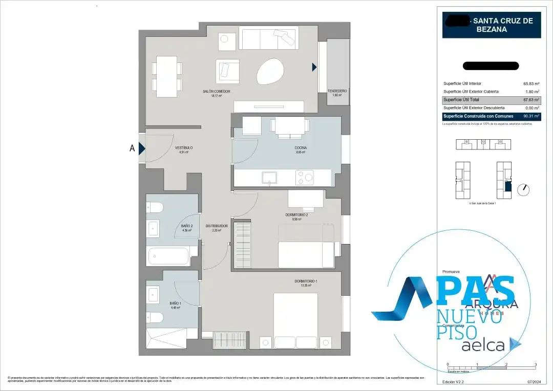 Appartement 79 m² à Santa Cruz de Bezana