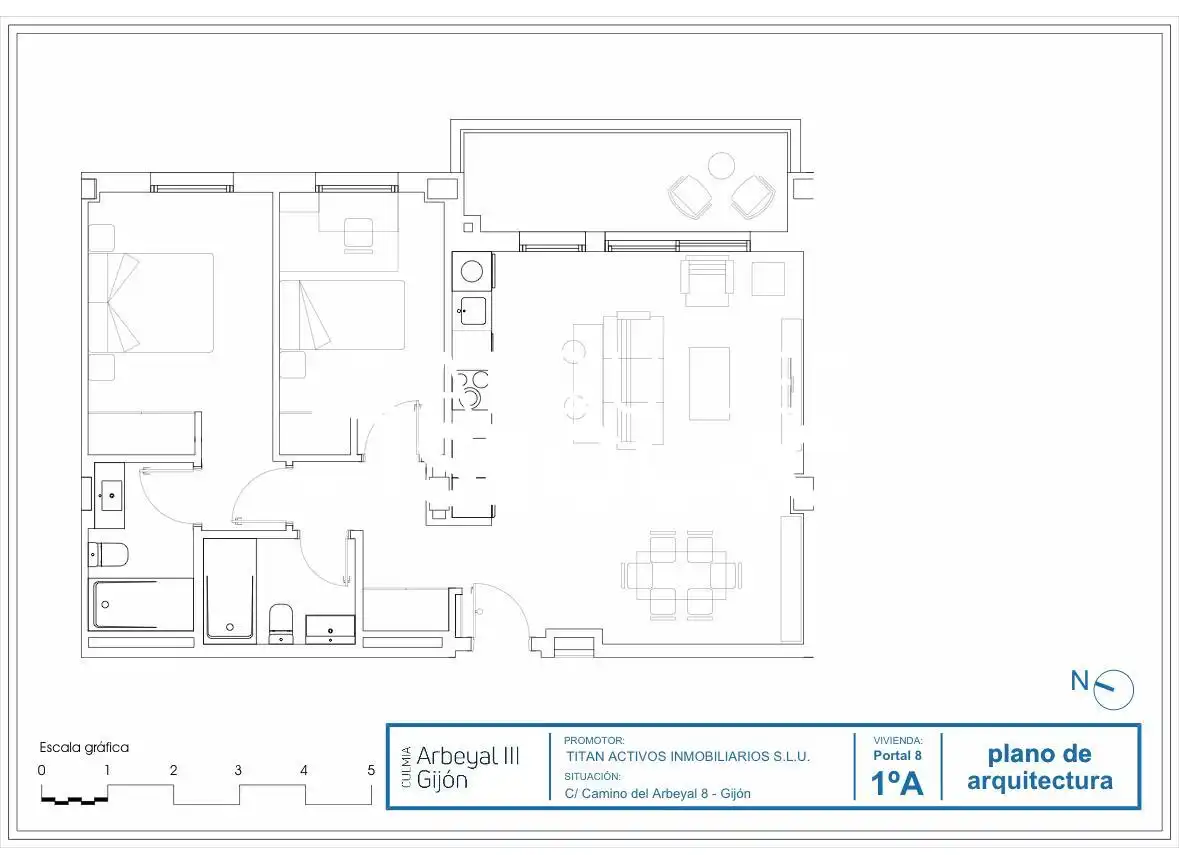 Wohnung 70 m² in Gijón / Xixón