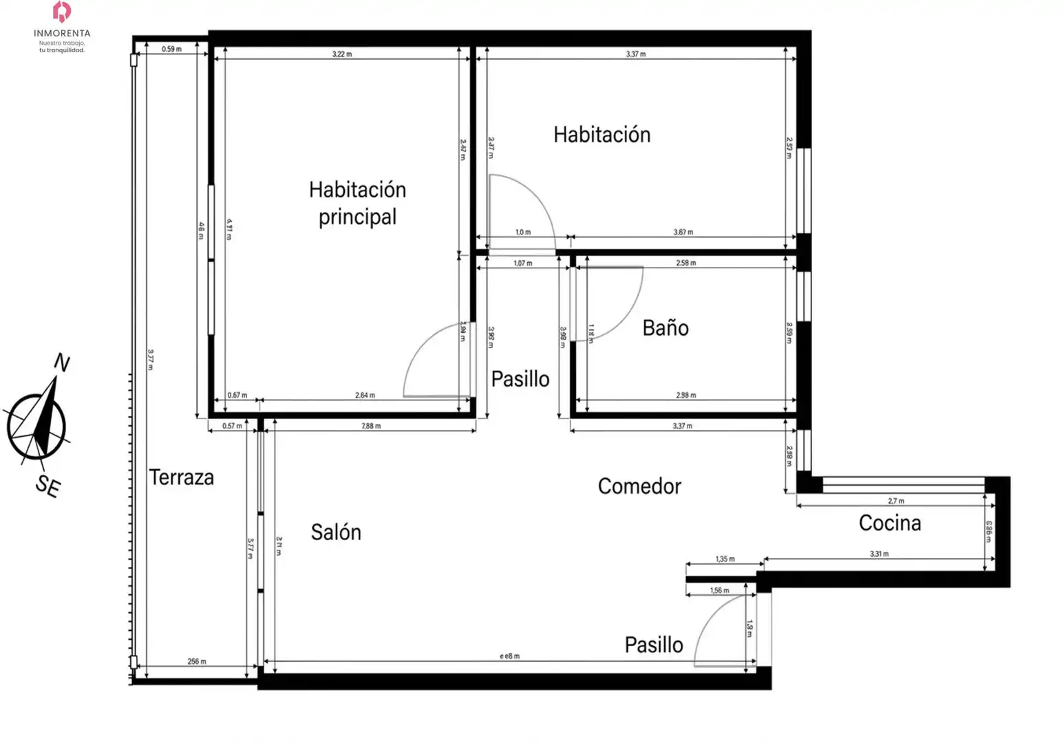 Piso de 61 m² en Madrid