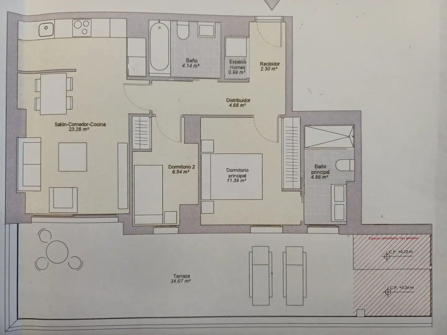 Piso de 91 m² en Esplugues de Llobregat