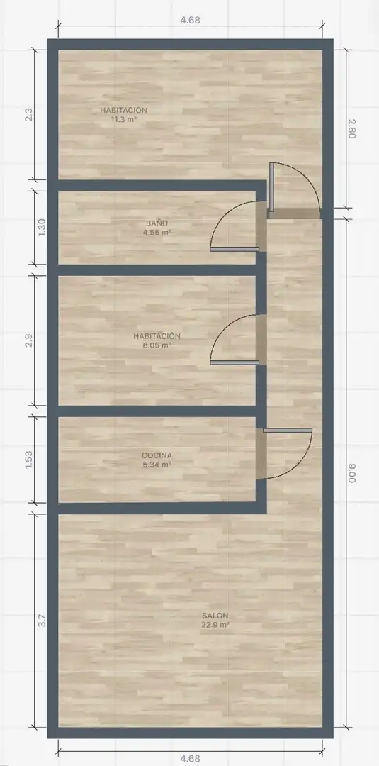 Pis de 60 m² a Pelayos de la Presa