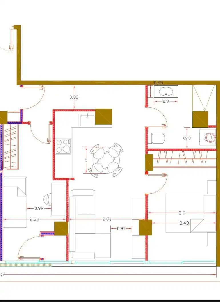 Квартира 61 м² у Murcia