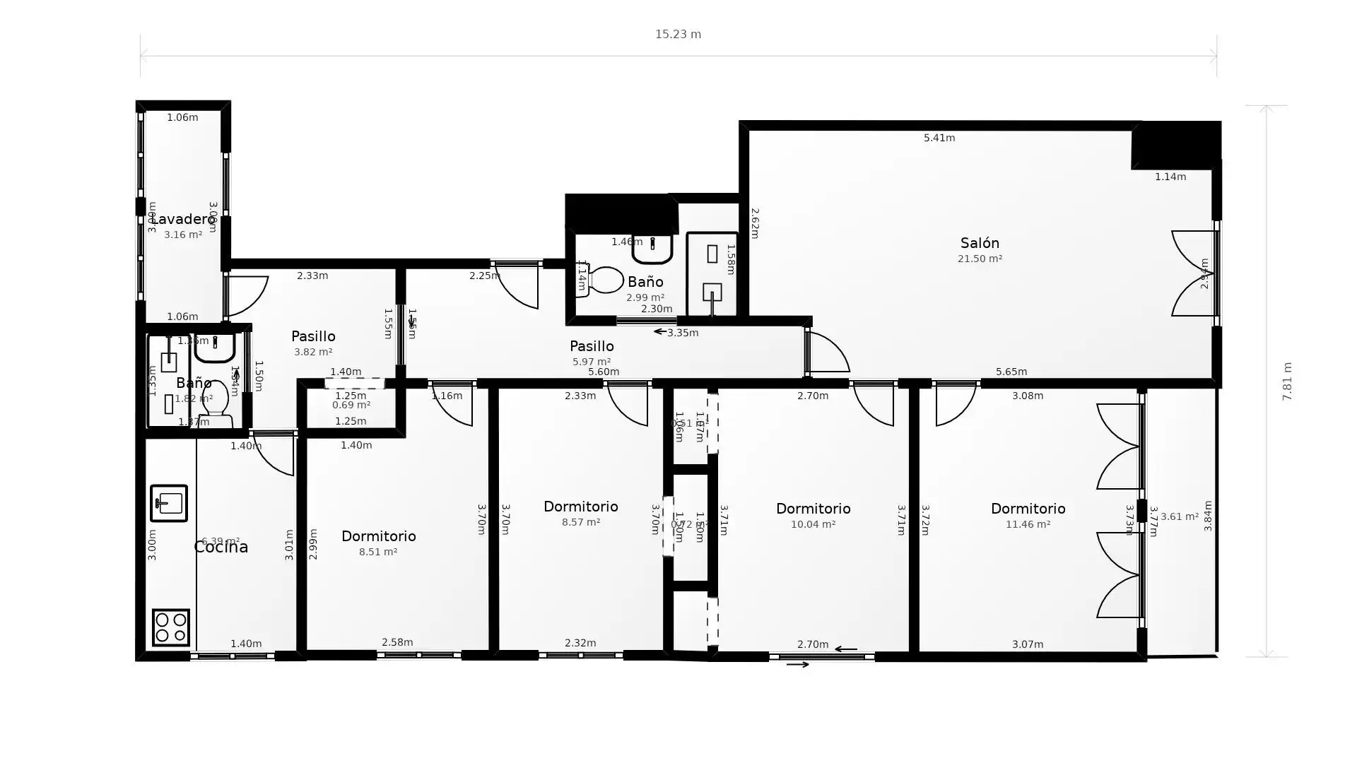 Piso de 152 m² en Cartagena