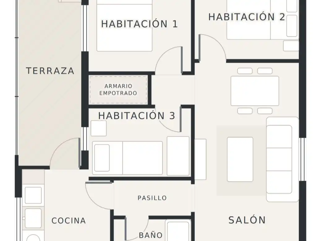 Pis de 70 m² a Madrid