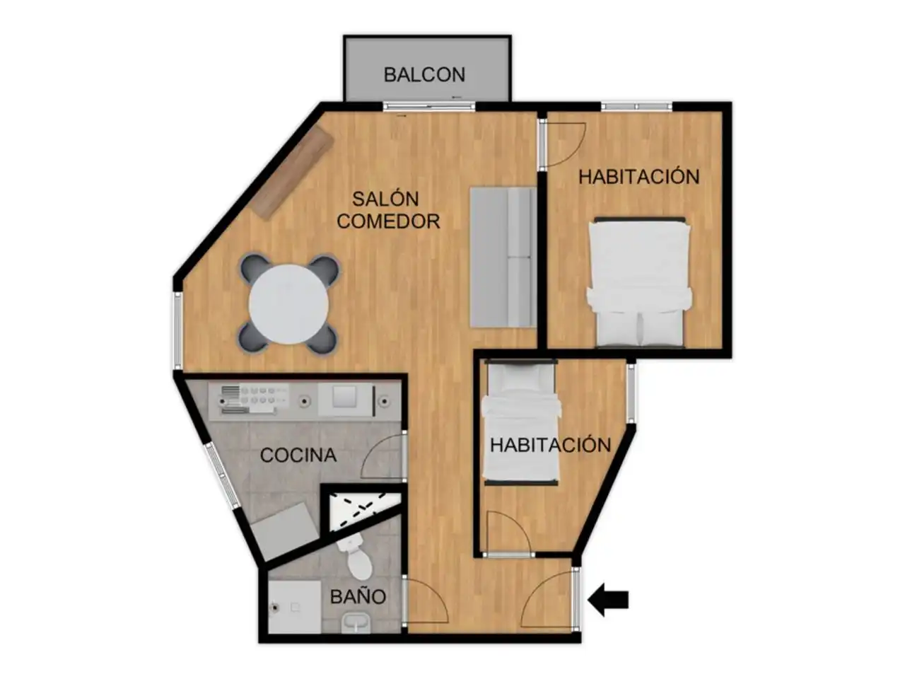 Apartamento 56 m² em Barcelona