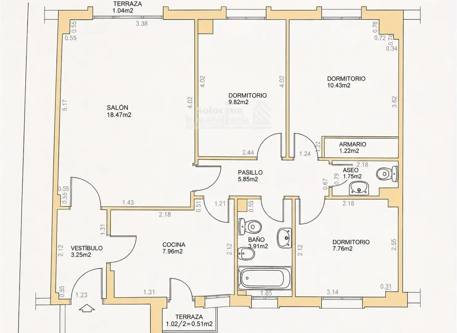 Piso de 90 m² en Salamanca