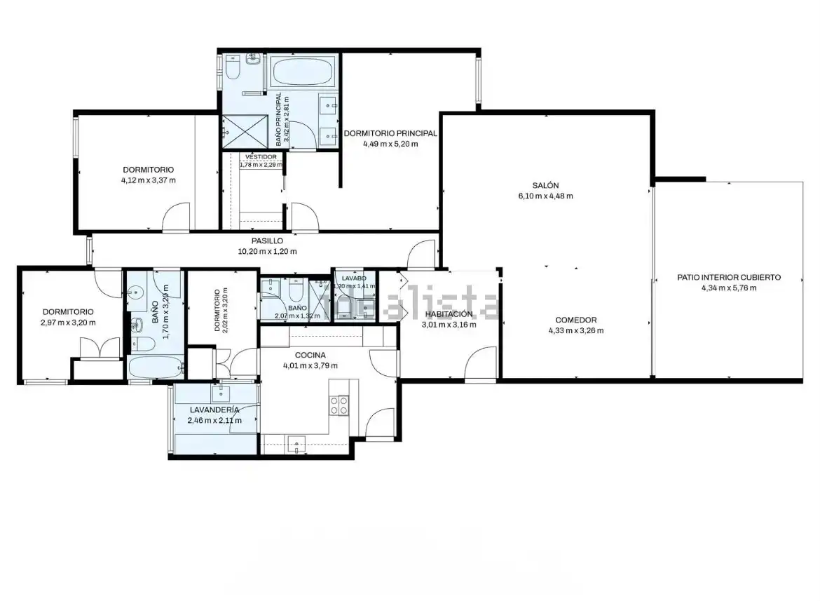 Pis de 76 m² a Madrid