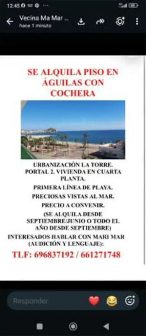 Piso de 94 m² en Águilas