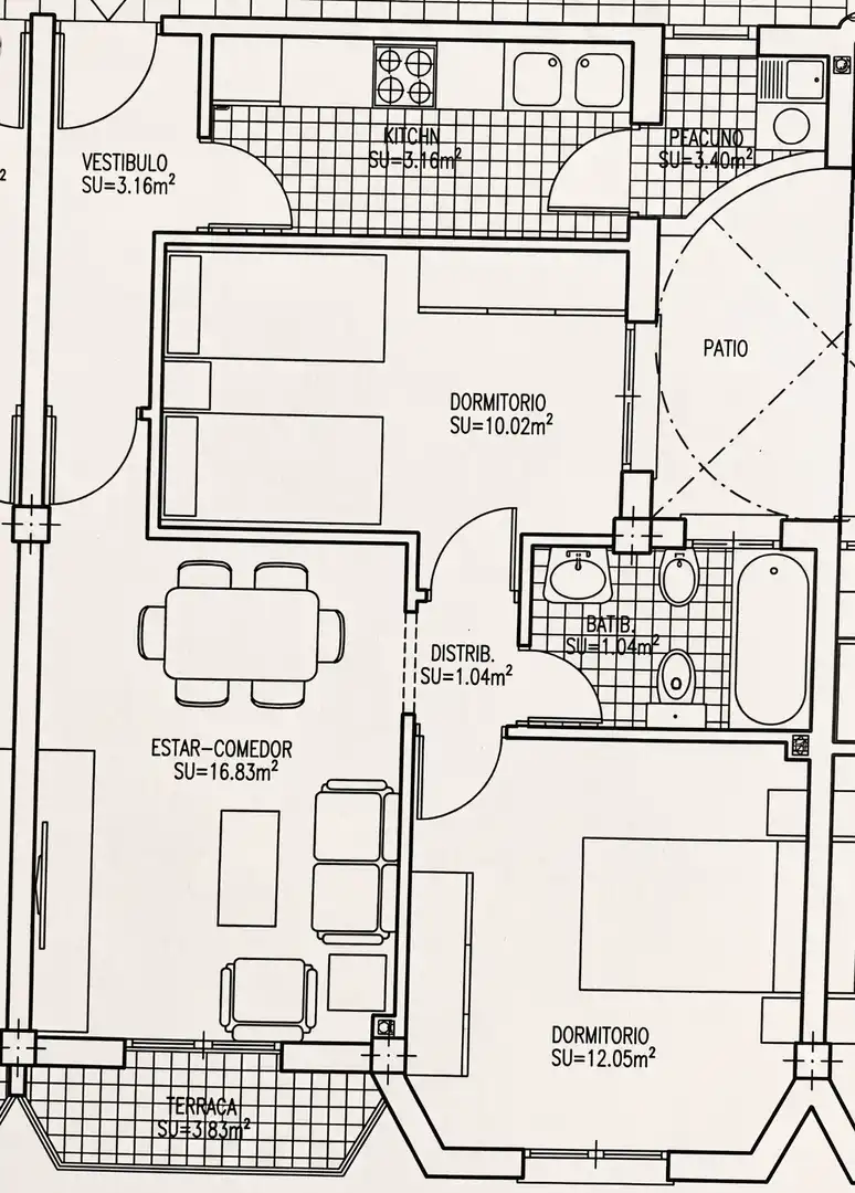 Piso de 62 m² en Churriana de la Vega