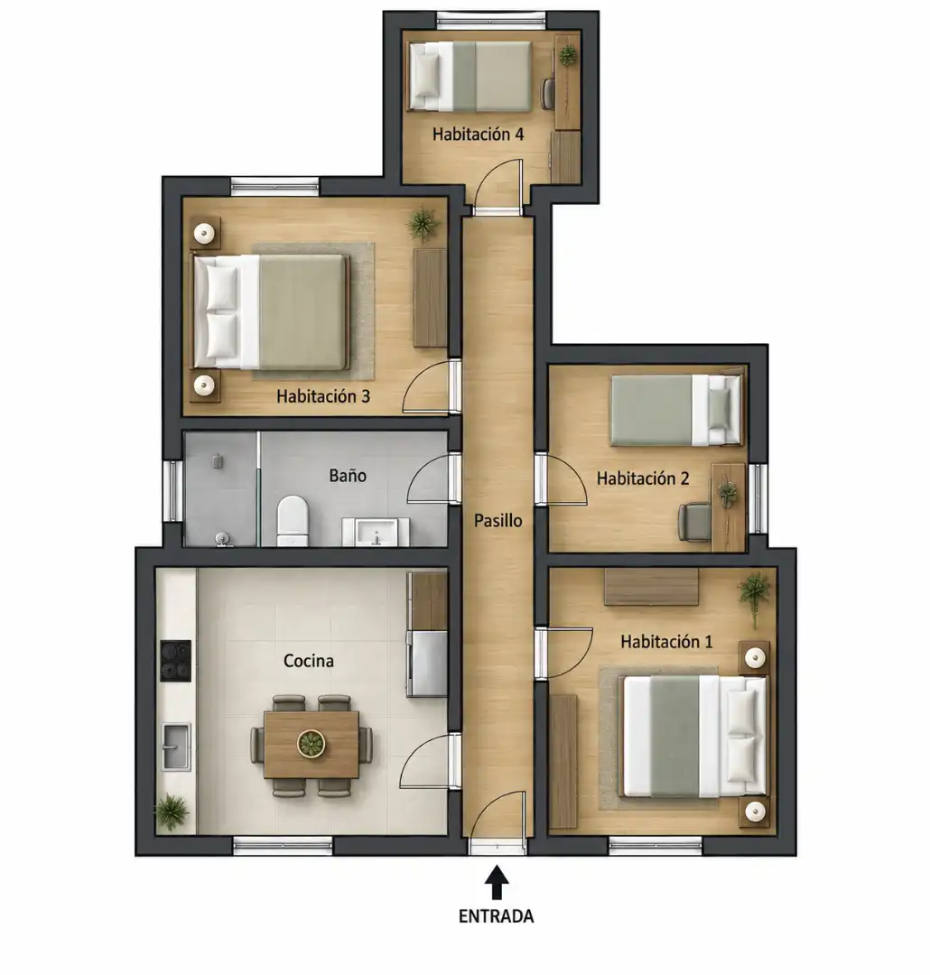Habitación 70 m², Sevilla