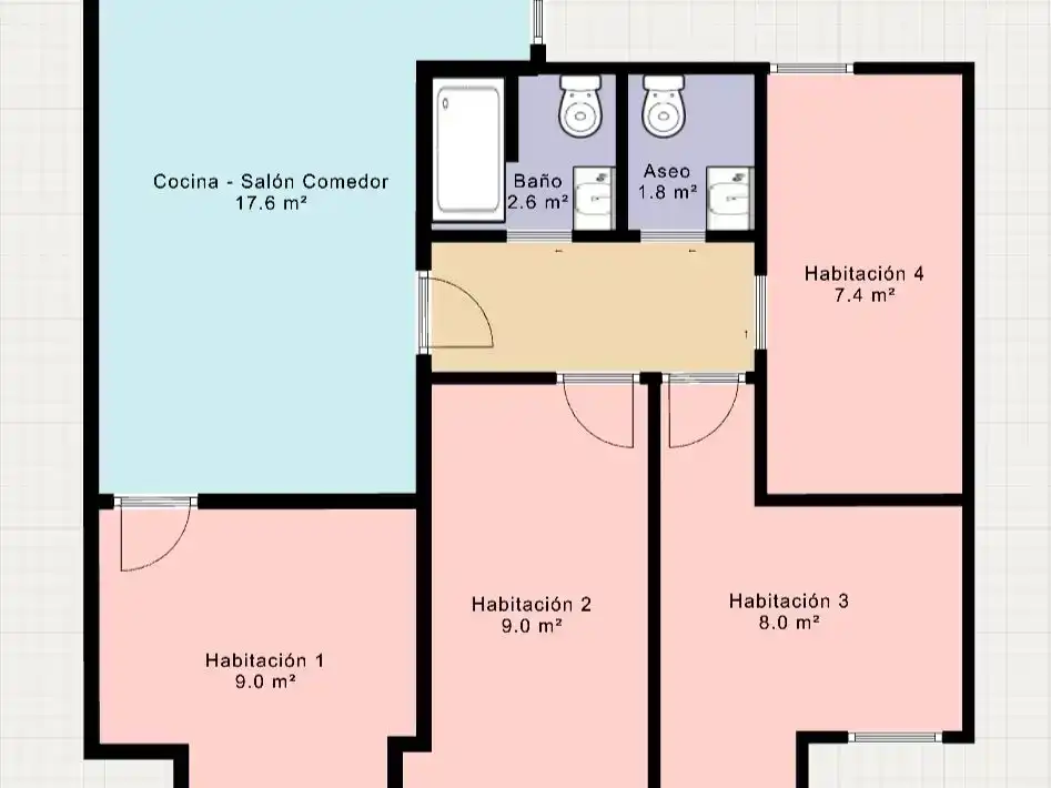 Piso de 70 m² en Sevilla