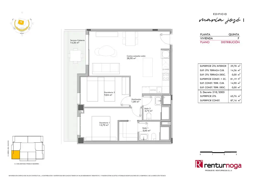 Piso de 81 m² en Almería