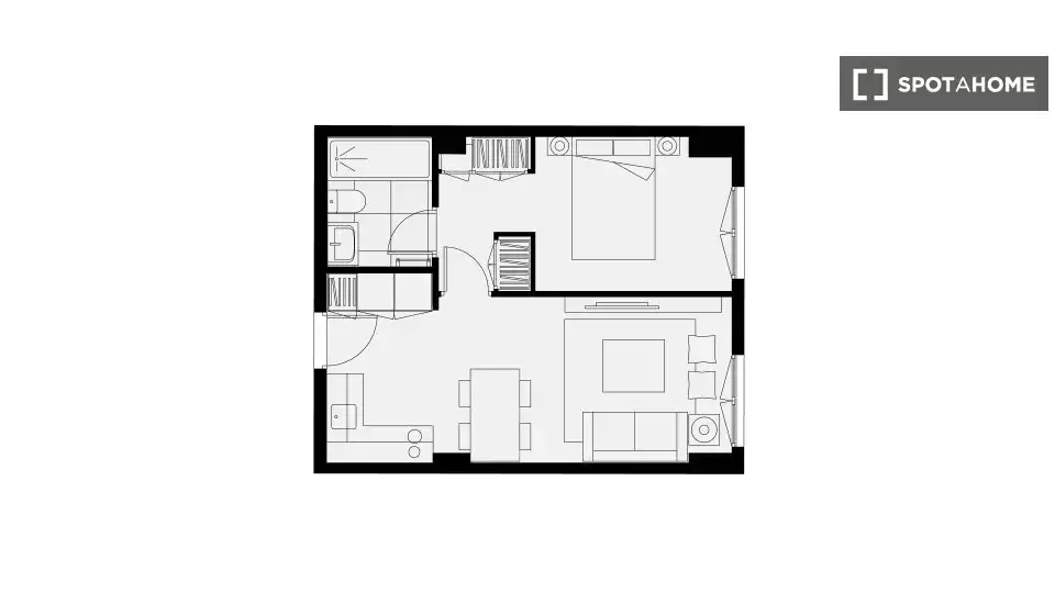 Piso de 33 m² en Madrid