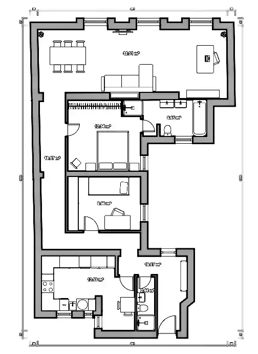 Piso de 119 m² en Madrid