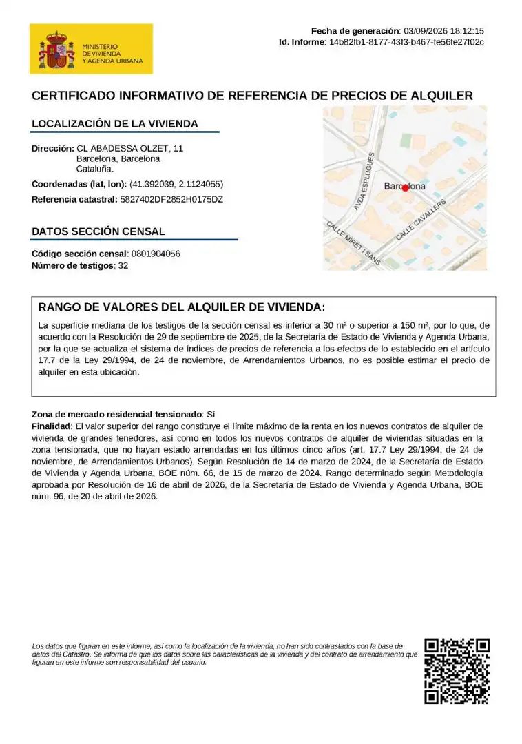 Piso de 108 m² en Barcelona